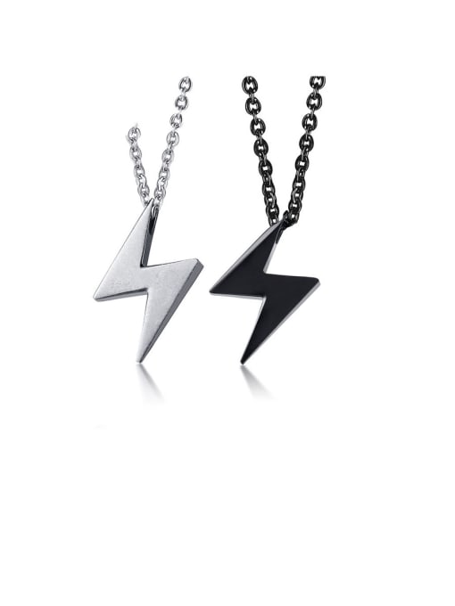 CONG Stainless Steel With SmoothSimplistic Geometric Necklaces 0