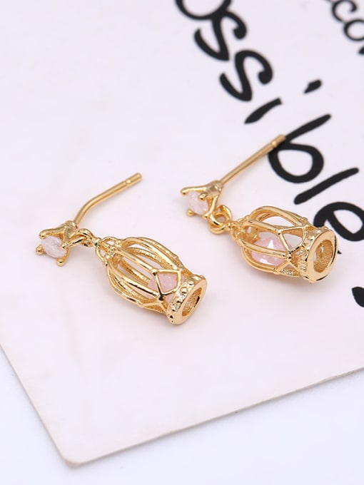 Lang Tony All-match 16K Gold Plated Crown Earrings 2
