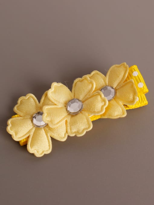 Yellow 2018 Flower Flipper Hair clip