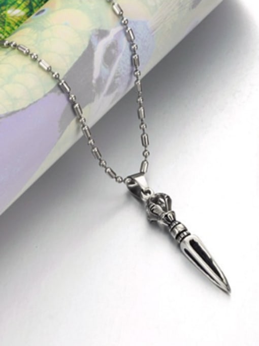 Open Sky Personalized Sharp Pendant Titanium Necklace 1