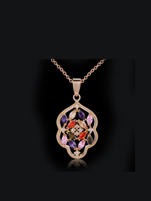 L.WIN Exquisite Wedding Colorful Necklace 0