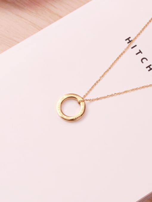 GROSE Round Pendant Fashion Clavicle Necklace 1