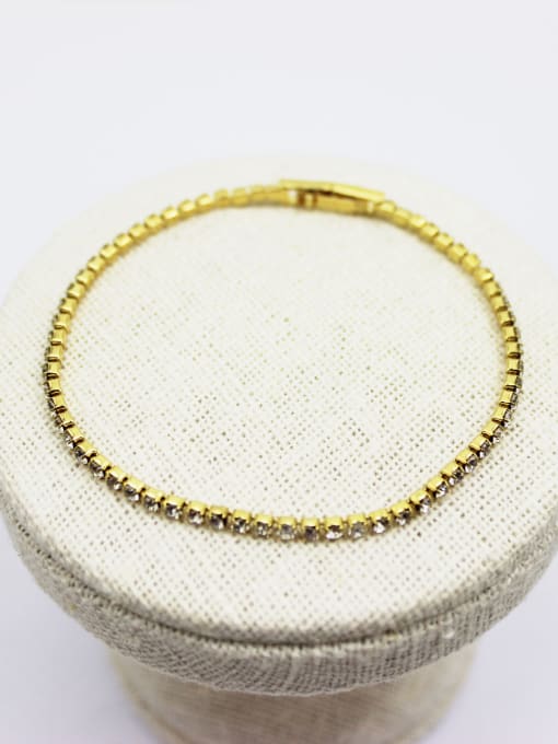 Lang Tony Women Exquisite Geometric Shaped Zircon Bracelet 2