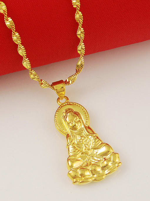 Yi Heng Da Personality 24K Gold Plated Chinese Element Copper Necklace 2