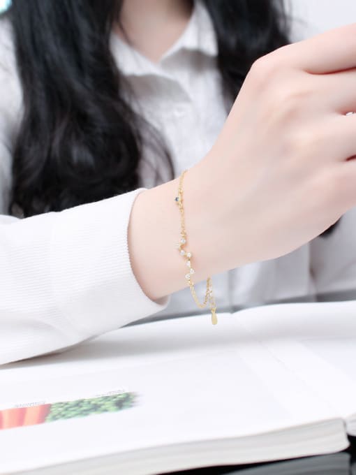 kwan Korean Style Micro Pave Zircon Star Bracelet 1