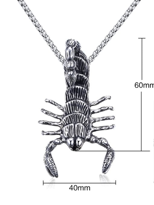 CONG Personality Insect Shaped Stainless Steel Men Pendant 1
