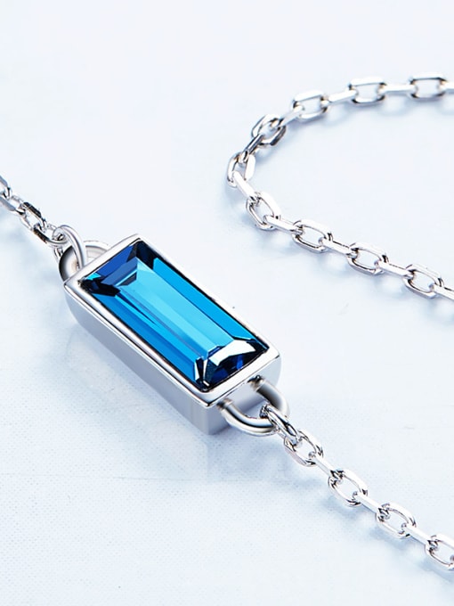 Blue S925 Silver austrian Crystal Bracelet