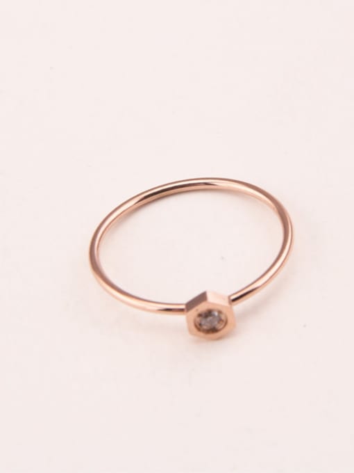 GROSE Simple Style Zircon Women Ring 0