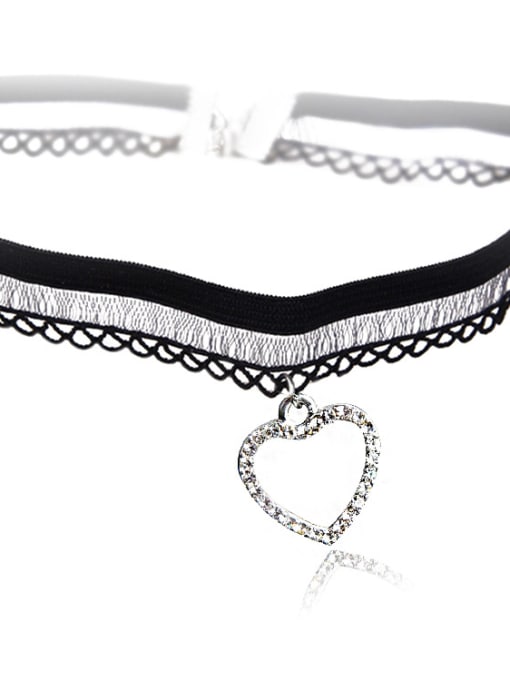 X266 is full of love Stainless Steel With Fashion Animal/flower/ball Lace choker Necklaces