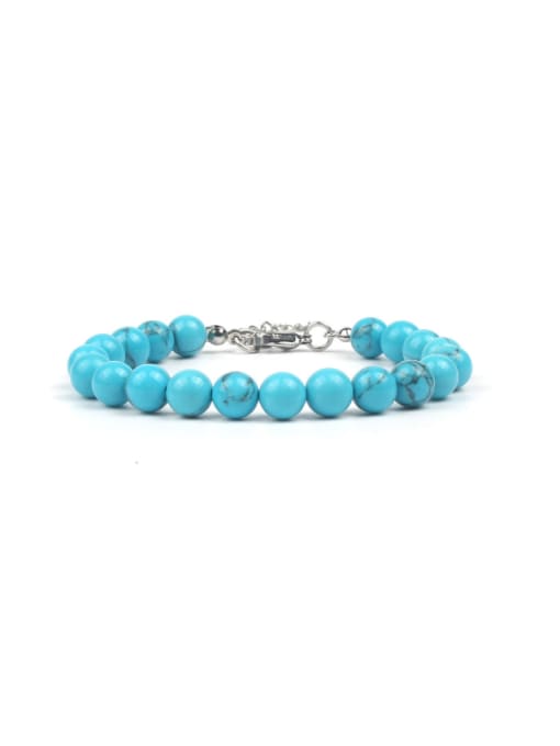 KSB1139-A Blue Turquoise Semi-precious Stones Fashion Western Style Bracelet