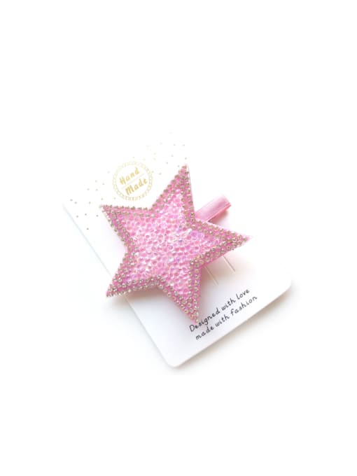 Pink Shining Star Hair clip