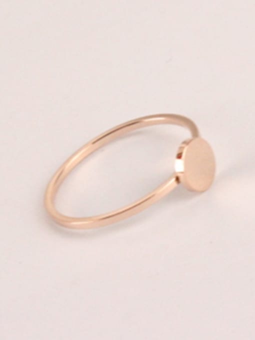 GROSE Rose Gold Plated Simple Ring 1