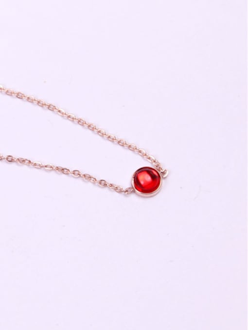 GROSE Small Ruby Pendant Clavicle Necklace 0