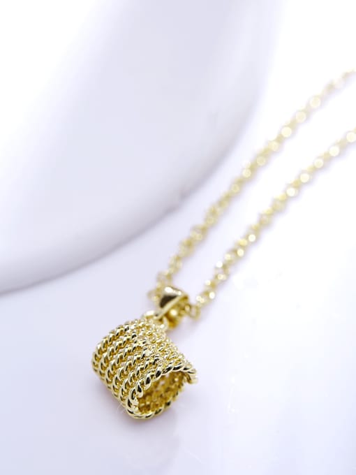18 Carat Gold Exquisite 18K Gold Plated Geometric Shaped Necklace