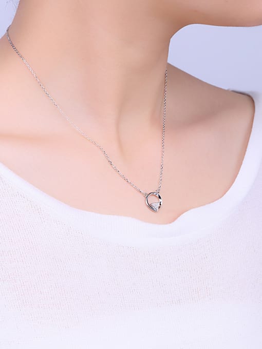 One Silver Fresh Triangle Necklace 1