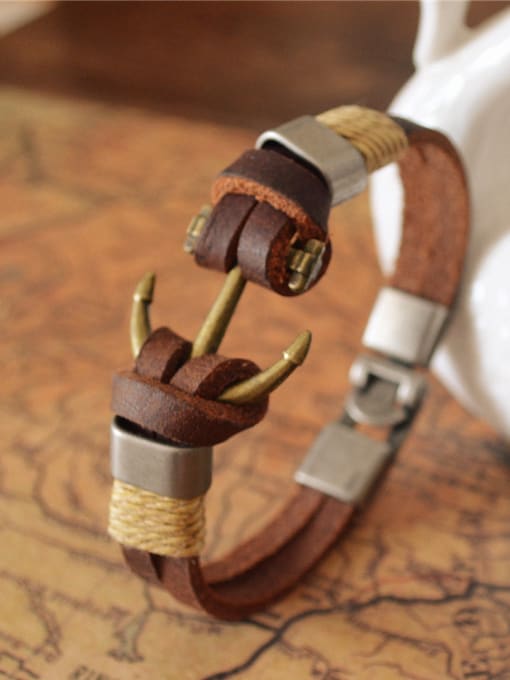 Anchor Style Couples Ship Rudder Shaped Bracelet