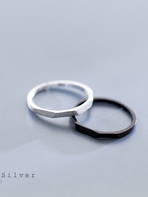 Rosh Sterling silver matte minimalist free size ring 1