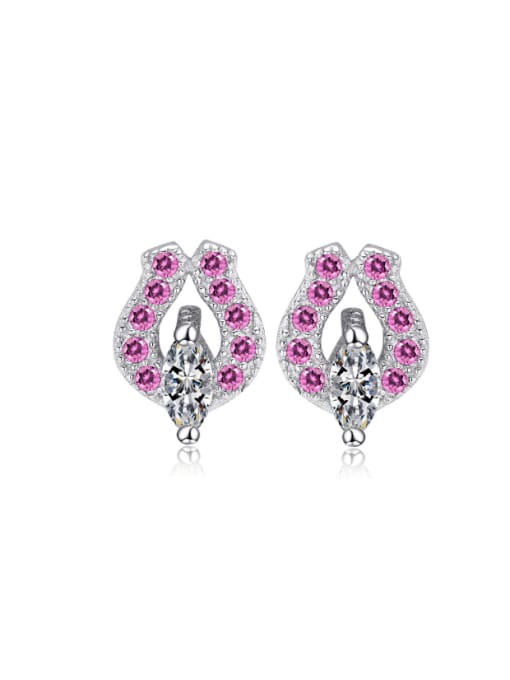 kwan Amethyst Irregular Personality Party Stud Earrings 0