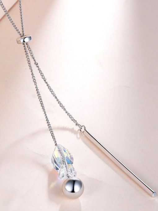 One Silver S925 Silver Fish Necklace