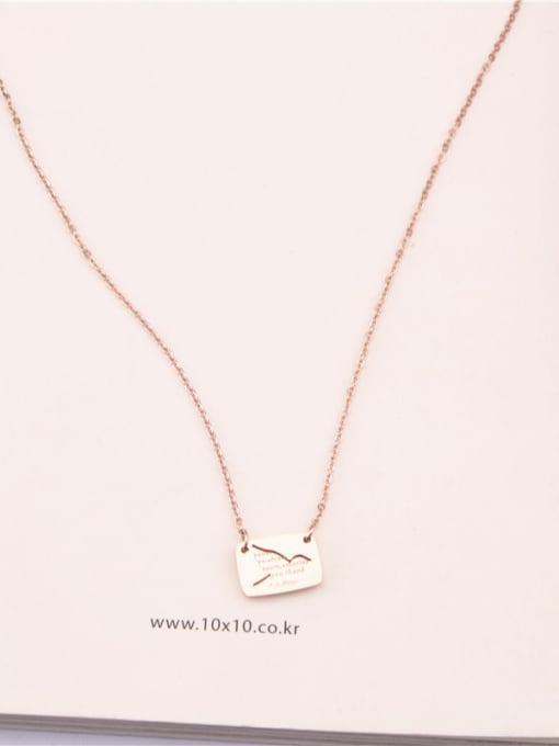 GROSE Temperament Letter Geometric Clavicle Necklace 1
