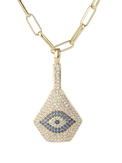 ROSS Copper With Cubic Zirconia Fashion Evil Eye Necklaces 0