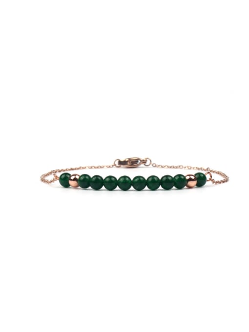KSB1150R-C Green Agate Fashion Sweetly Women Stretch Bracelet