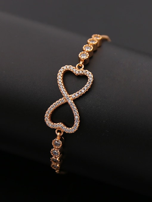 Rose Gold Bow Shaped Stretch Bracelet