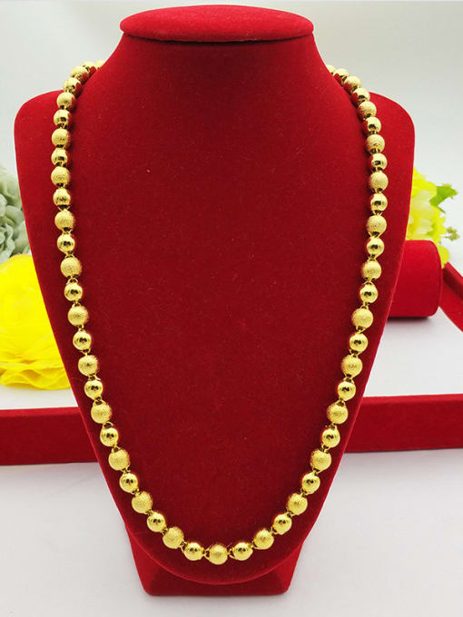 Neayou Men Exquisite Round Beads Necklace