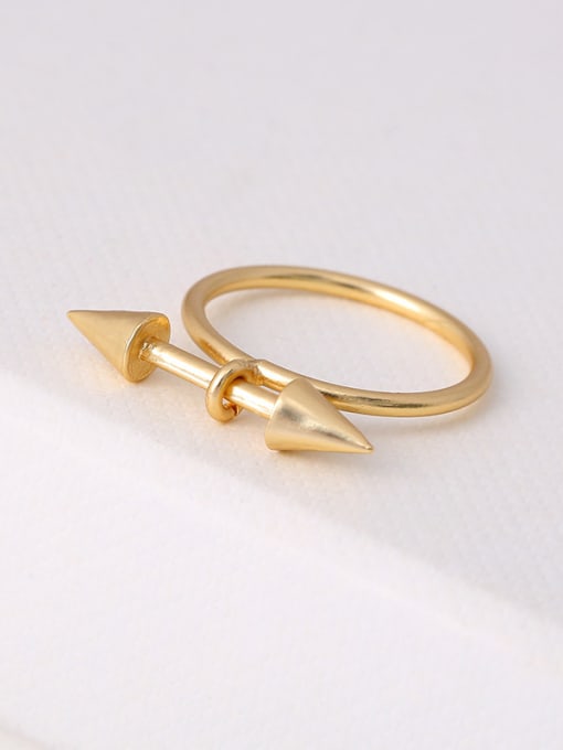 Lang Tony Women 16K Gold Plated Geometric Shaped Ring 1