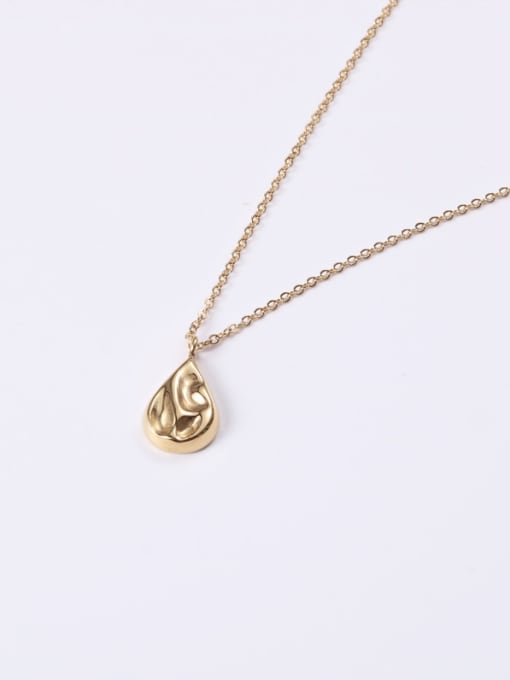 GROSE Alloy With Rose Gold Plated Simplistic Water Drop Necklaces 2