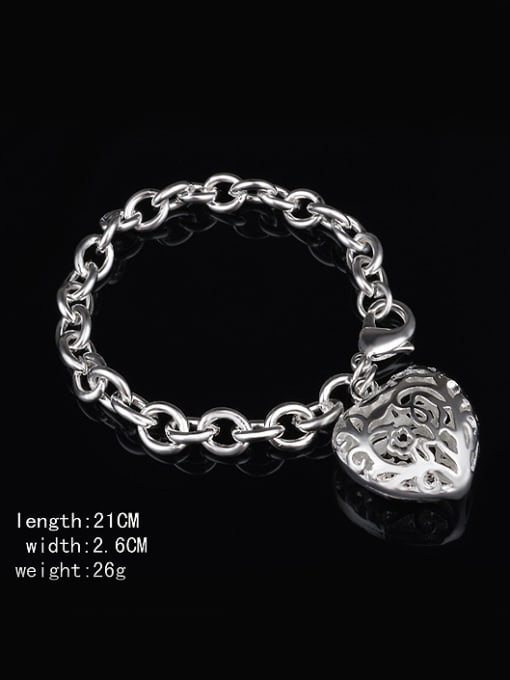 Ya Heng Fashion Hollow Heart Copper Women Bracelet 3