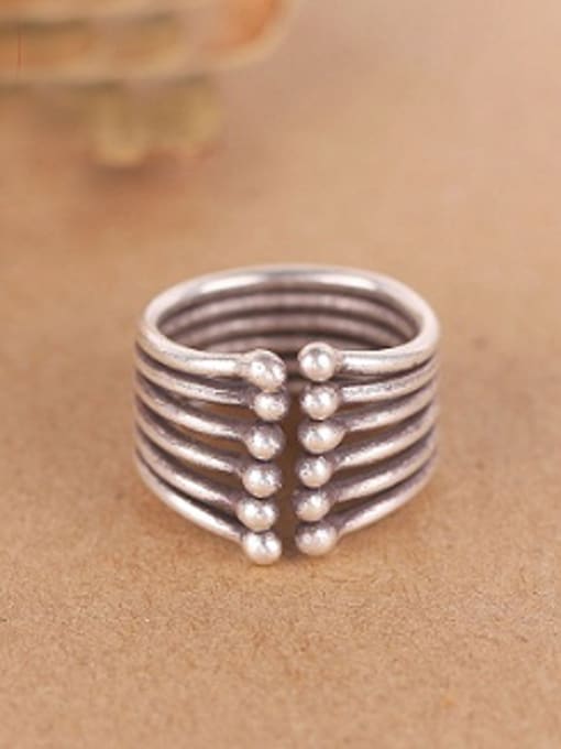 Peng Yuan Personalized Handmade Silver Opening Ring 0