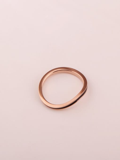 GROSE Irregular Single Line Simple Ring 2