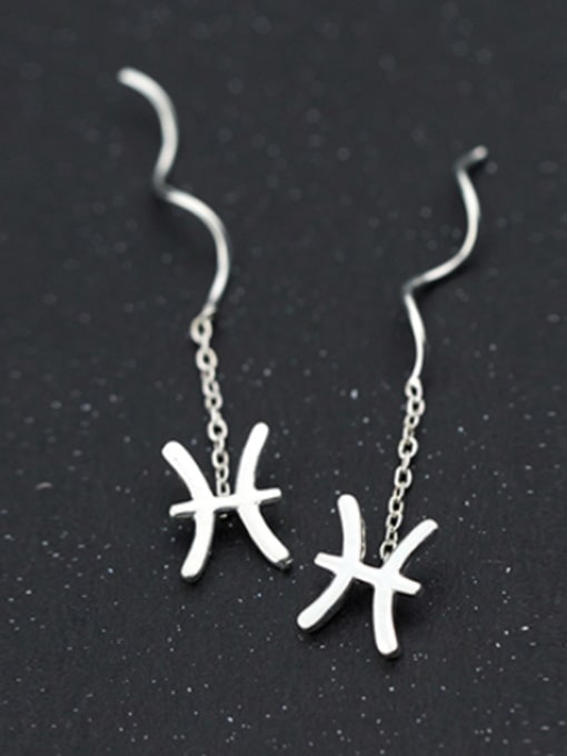 Pisces Sterling Silver 12 constellation ear line