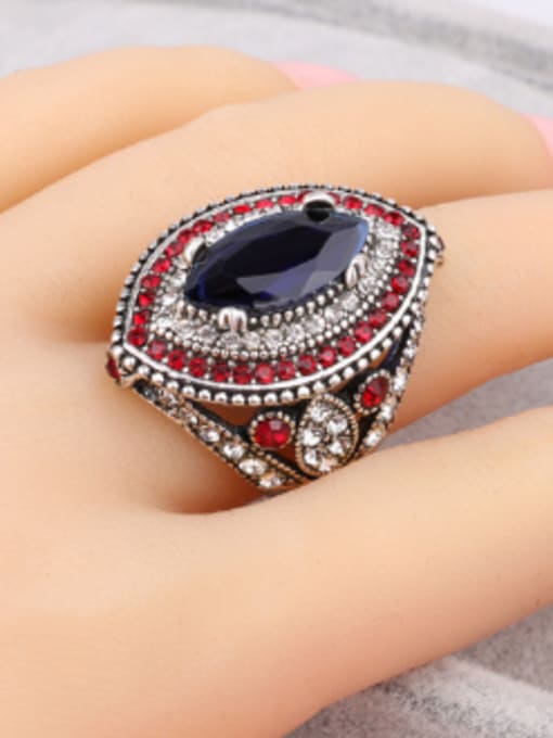 Gujin Retro style Sapphire Resin Cubic Crystal 1