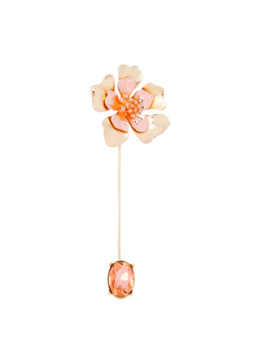 KM Fresh and Colorful Three-dimensional Flower Brooch