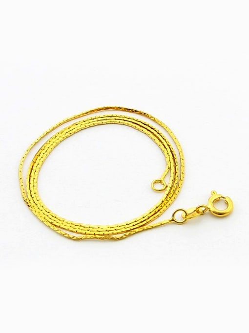 Yi Heng Da Simply Style 24K Gold Plated Geometric Shaped Copper Necklace