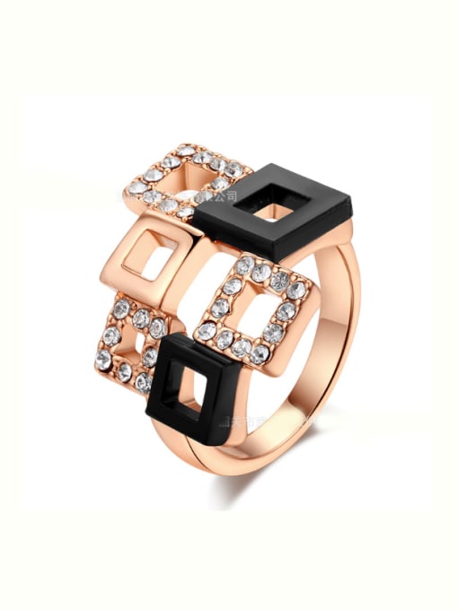 ZK Squares Hollow New Design Copper Ring 0