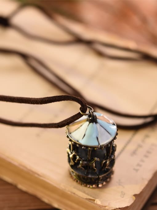 Dandelion Women Exquisite Carousel Shaped Necklace 1