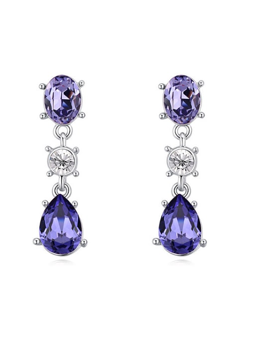 QIANZI Fashion austrian Crystals Alloy Earrings