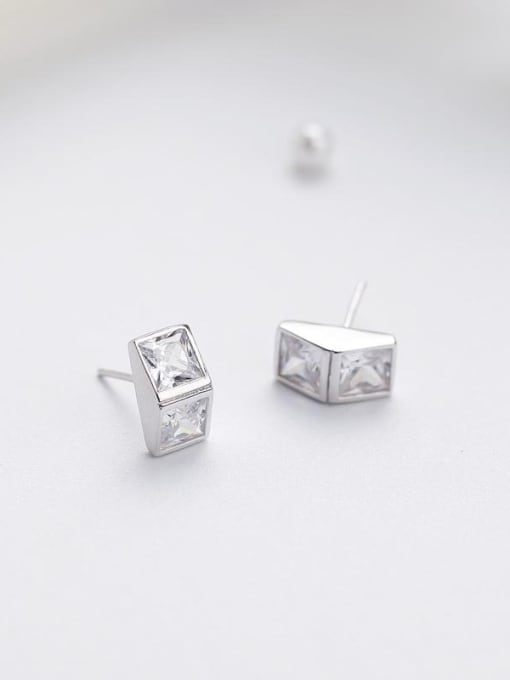 Peng Yuan Simple Tiny Zircon Stud Earrings 2