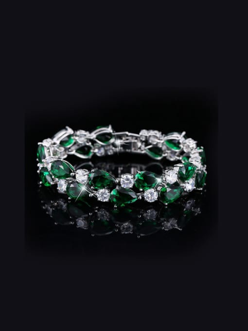 green19Cm Color Zircon Wedding Bracelet