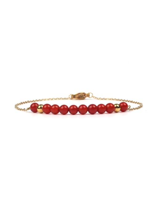 KSB1150G-F Red Agate Fashion Sweetly Women Stretch Bracelet