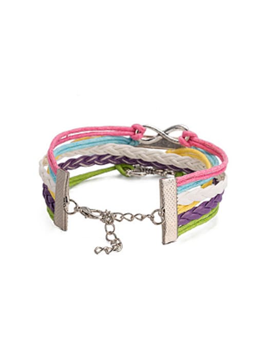 OUXI Multi-layers Artificial Leather Ropes Bracelet 3