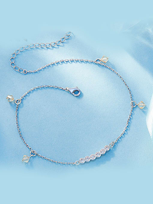 Lucky YB0469 S925  Silver Water Drop-shaped Bracelet