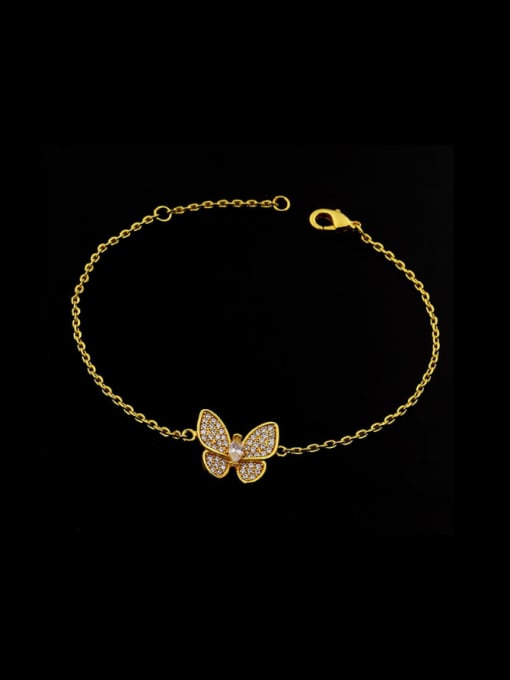 Golden 2018 Butterfly Copper Bracelet