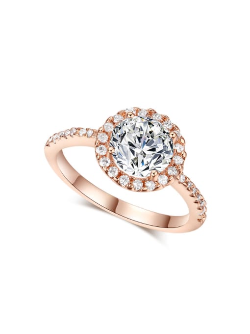 ZK Hot Selling Classical Ring with AAA Zircons 0