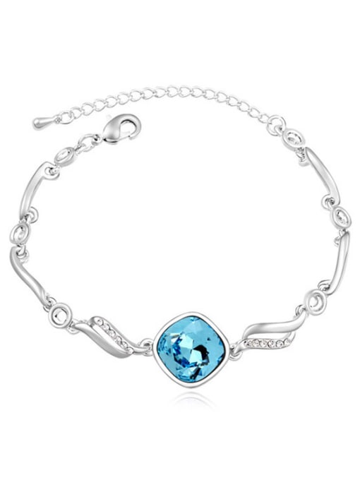 QIANZI Fashion Shiny austrian Crystal-accented Alloy Bracelet 4