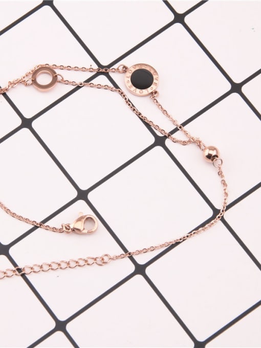 GROSE Rose Gold Plated Double Chain Anklet 2