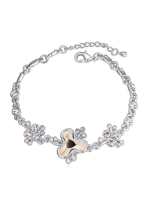 QIANZI Fashion Cubic Shiny austrian Crystals Alloy Bracelet 0